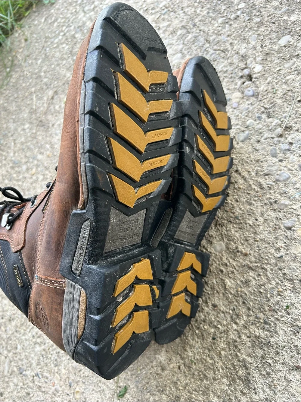 Georgia Men's Brown Leather Work Boots - Lace-Up  Sz 11 M